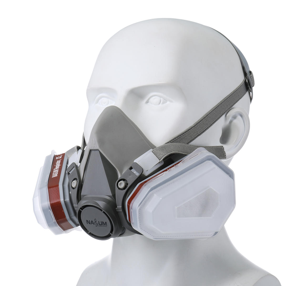 Double Layer Breathing Layer Gas Mask Painting Spraying Respirator Gas Mask Safety Work Filter Dust Mask - Image 2