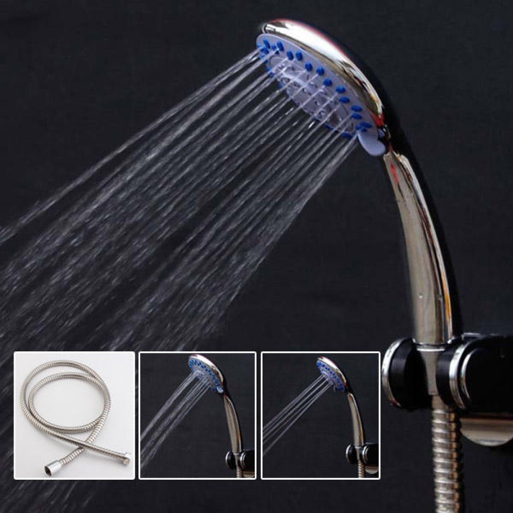 Universal 3 Modes Multifunction Chrome Bath Handheld Shower Head Set - Image 2