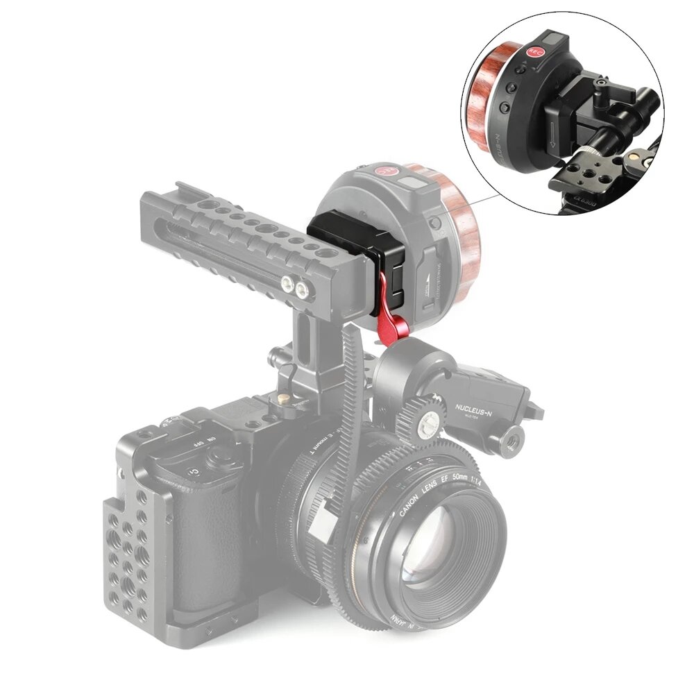 SmallRig Quick Release Plate Clamp for Tilta Nucleus-Nano Hand Wheel Controller for Tilta Nucleus-N Handwheel Follow Focus to Gimbal Stabilizers - Image 2