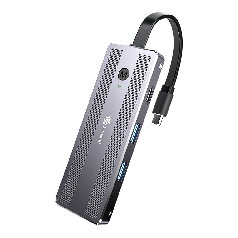 Beelink Expand M Type-C Station d'accueil Dock d'extension de stockage USB3.0 HD 4K pour Mac OS Android WIN10 WIN 11 pour Macbook Pro Lapbook Smart Phone - pas de ssd