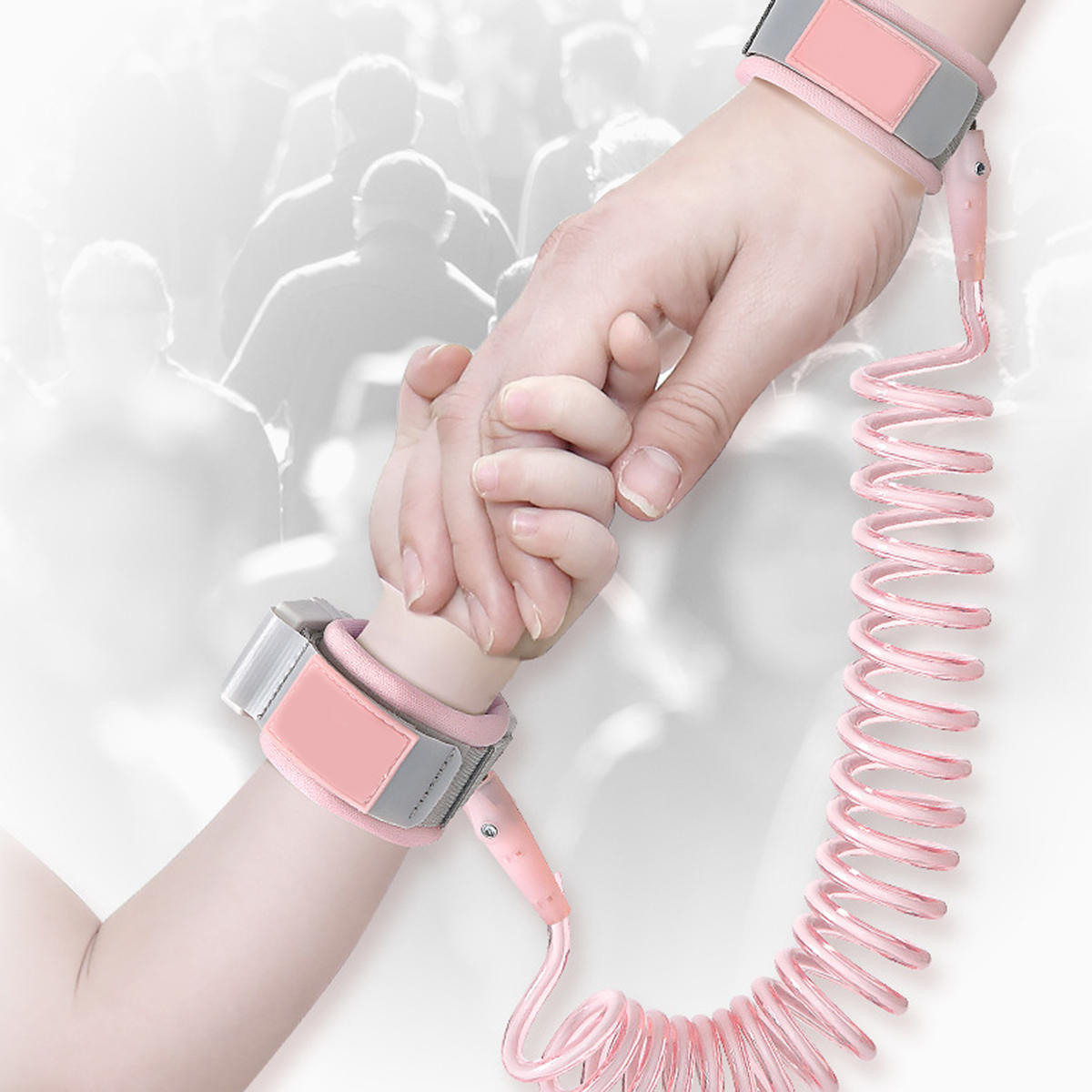 Child Kid Induction lock Anti-lost Safety Leash Wrist Link Harness Strap Reins Traction Rope Anti Lost Device - Blue 1.5m - Image 2