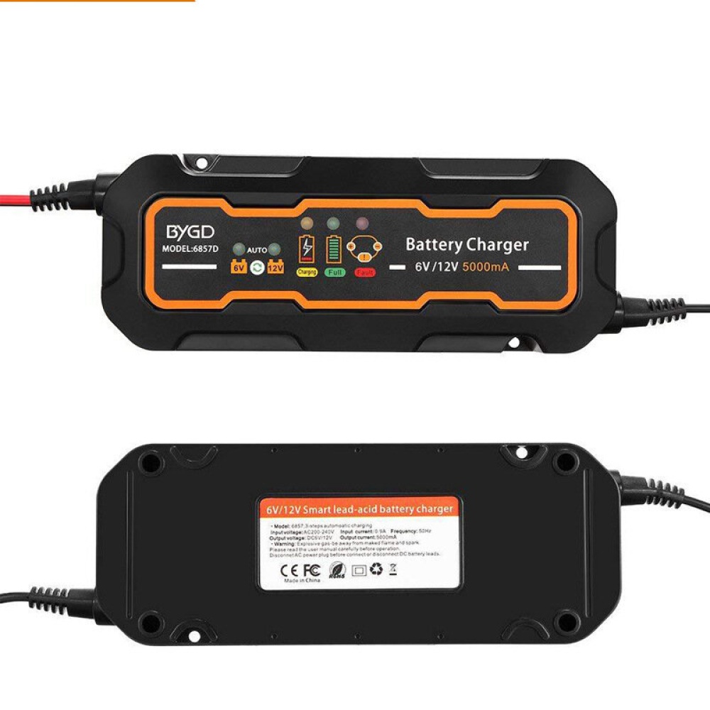 12V/24V Intelligent Battery Charger Automotive Repair For Motorcycle Car Truck AGM GEL Lead Acid Batteries - 220V - Image 2