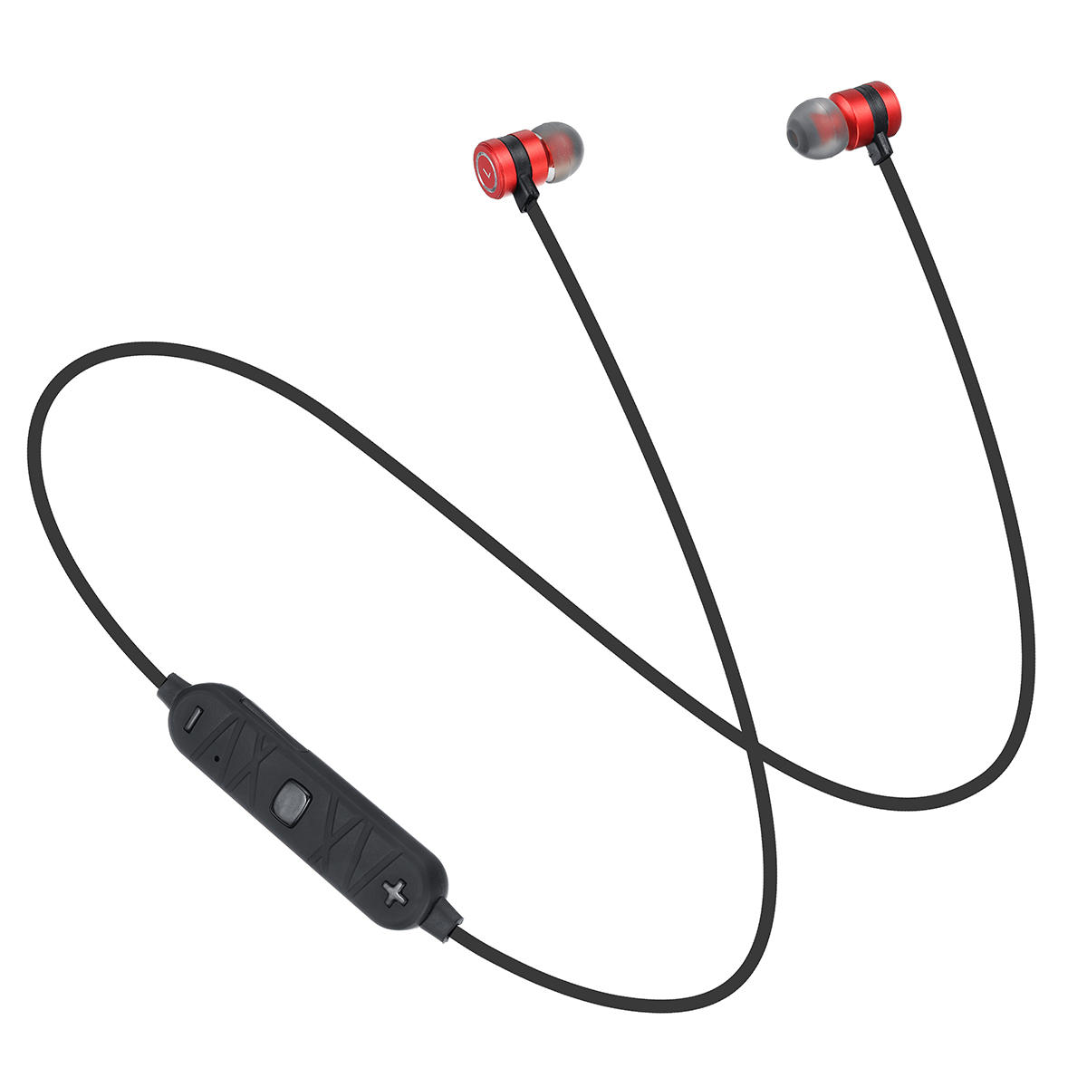 Portable Wireless bluetooth 5.0 Earphone Magnetic Adsorption Stereo Music Sports Heaphone with Mic - Gold - Image 2