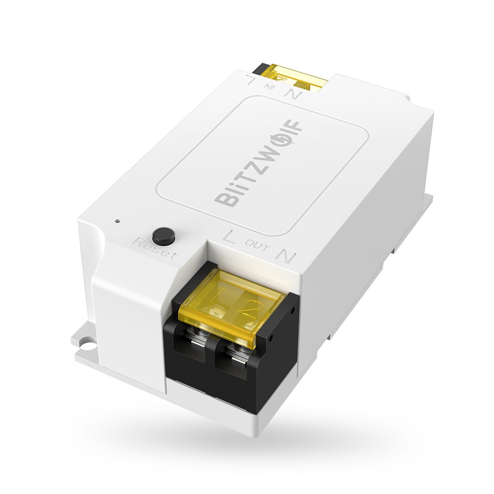 BlitzWolfe BW-SS1 3300W 15A Basic DIY Tuya WIFI Interrupteur sans fil Smart Home APP Telecommande Timer Module Socket Fonctionne avec Amazon Alexa Google Home - 1 PCS