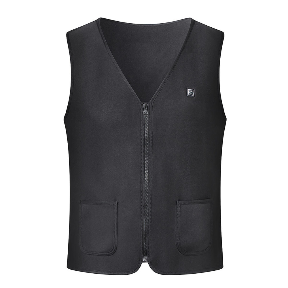 Men Women Intelligent Waistcoat Waterproof Electric Heating USB Sleeveless Coats Winter Temperature Control - S - Image 2