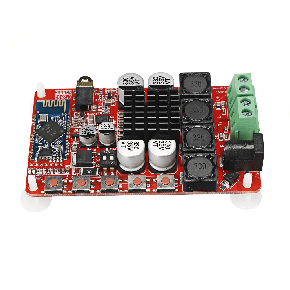 50W+50W TDA7492 CSR8635 Wireless bluetooth 4.0 Audio Receiver Amplifier Board NE5532 Preamp Daul Channel HF18 - Image 2