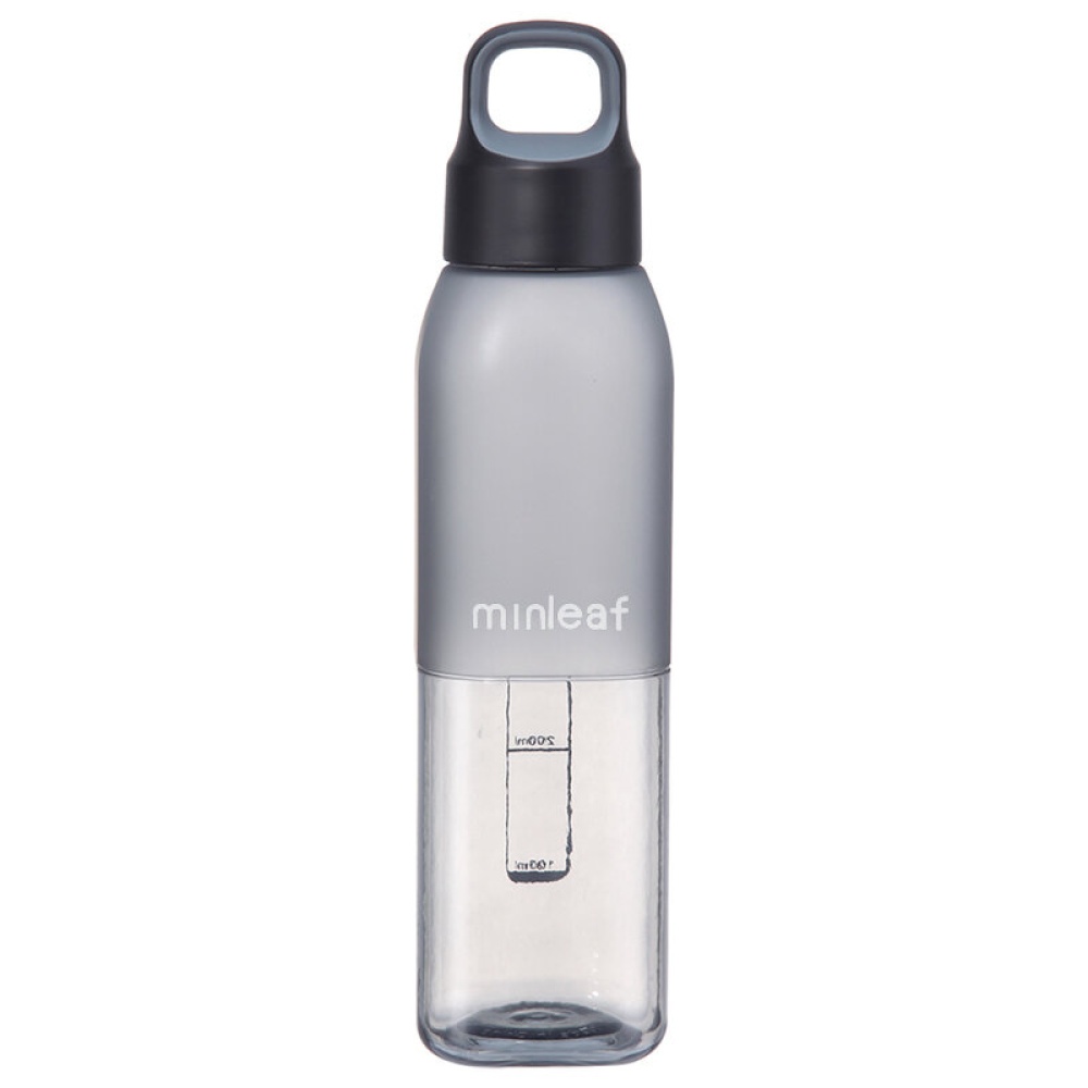 550ml Large Capacity Portable Outdoor Sport Light Weight Safe Plastic Water Bottle Cup - Grey - Image 2