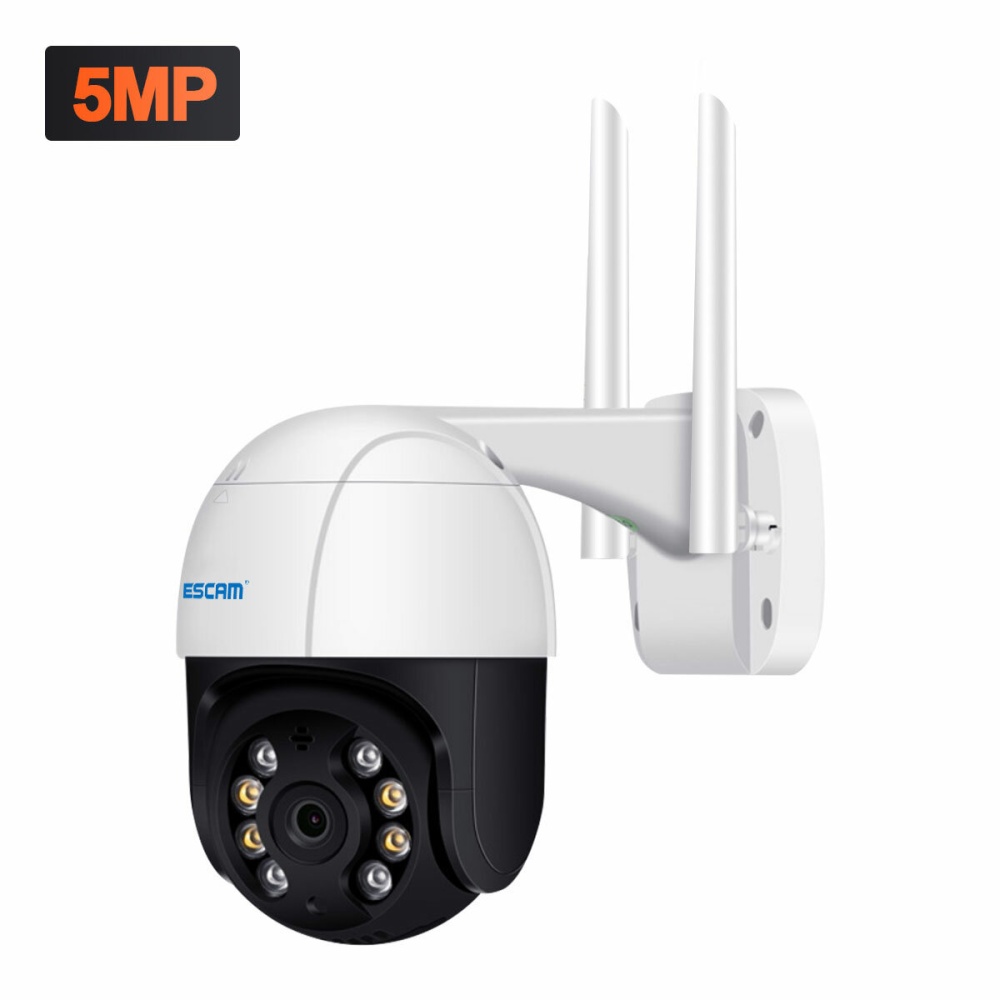 ESCAM QF518 5MP Pan/Tilt AI Humanoid Detection Auto Tracking Cloud Storage Waterproof WiFi IP Camera with Two Way Audio Night Vision - Image 2