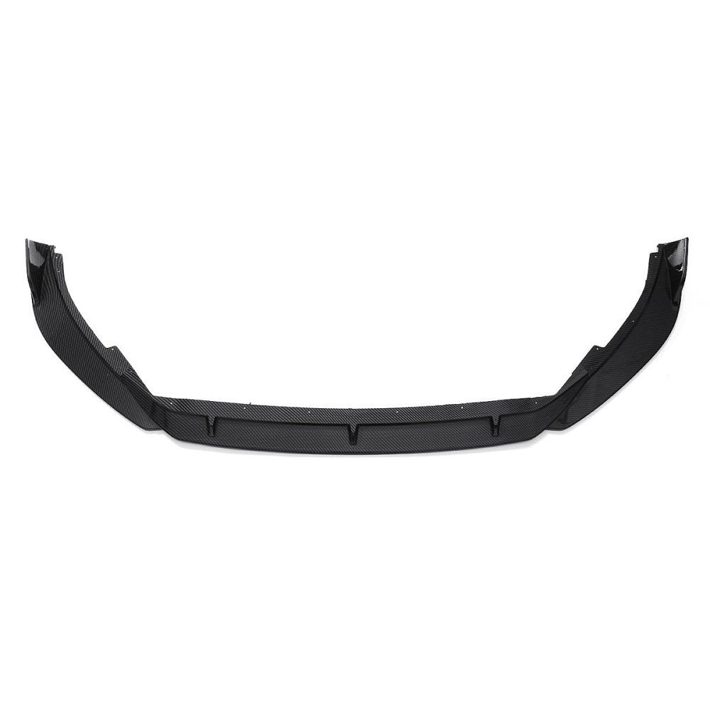 3PCS Carbon Fiber Style Front Bumper Lip Spoiler Cover Trim For Ford Focus 2019 - Image 2