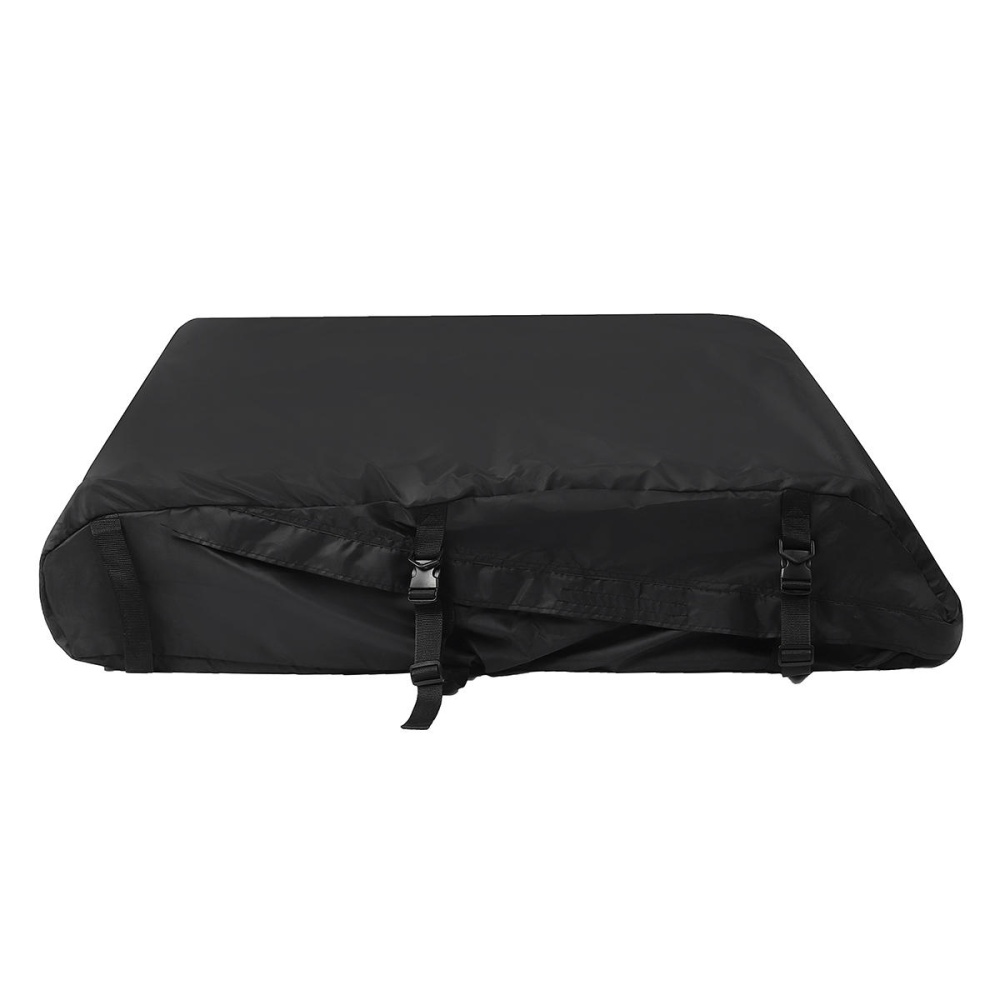 51x39x17" 20 Cubic Car Cargo Roof Bag Waterproof Rooftop Luggage Carrier Black - Image 2