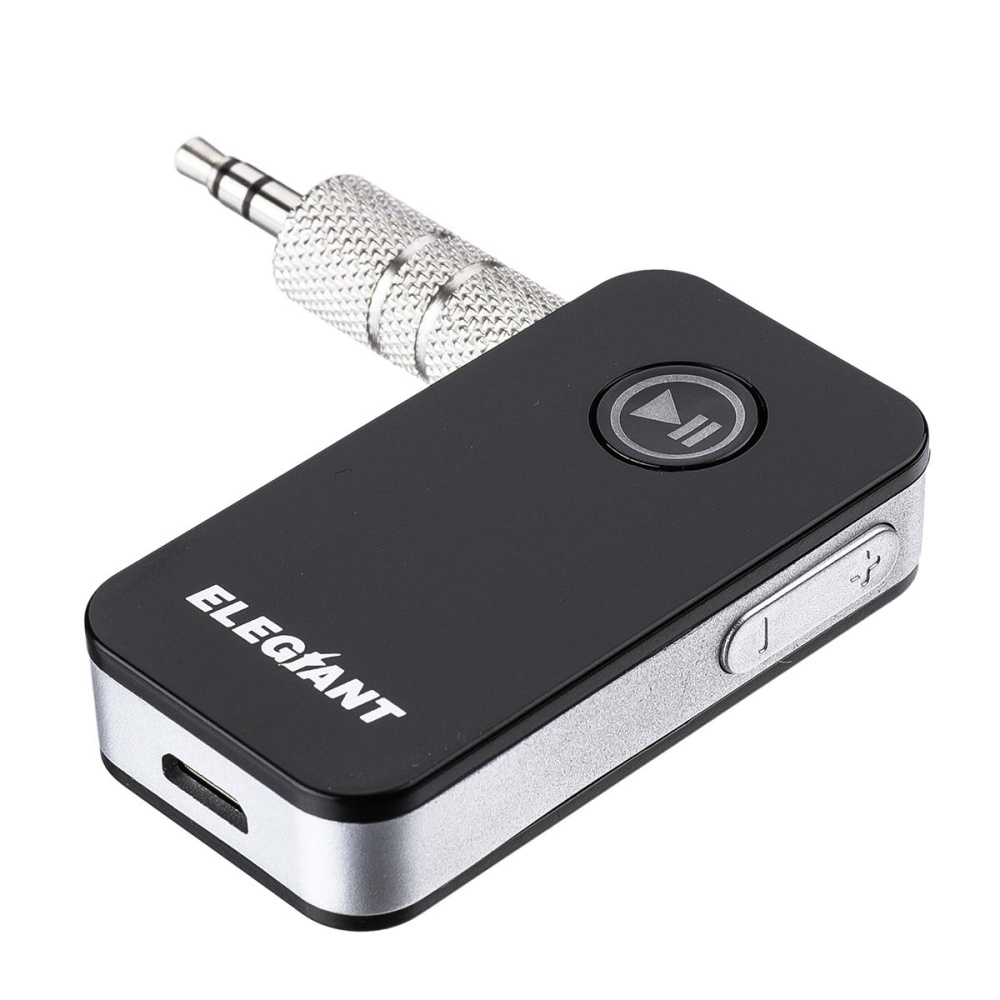 ELEGIANT bluetooth 5.0 Mini Wireless Audio Receiver Adapter Hands-free Calling 3.5mm AUX Stereo Car Kit for Speaker Headphone - Image 2