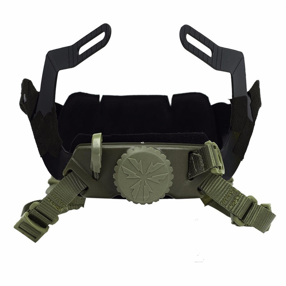 WoSporT Tactical Helmet Locking Buckle System Outdoor Protective Adjustable Strap Accessory - Tan - Image 2