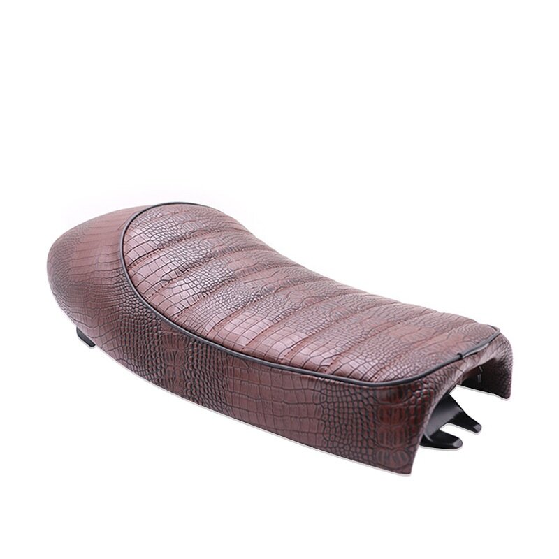 Crocodile Leather Retro Motorcycle CG125 Seat Cushion Length 53CM CAFE RACER BRAT Seat Vintage Seat - 2 - Image 2