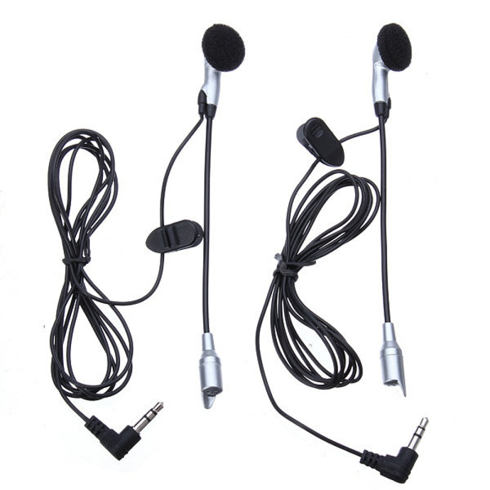 Motorcycle Helmet to Helmet Intercom Set 2 Headsets MP3 Input - Image 2