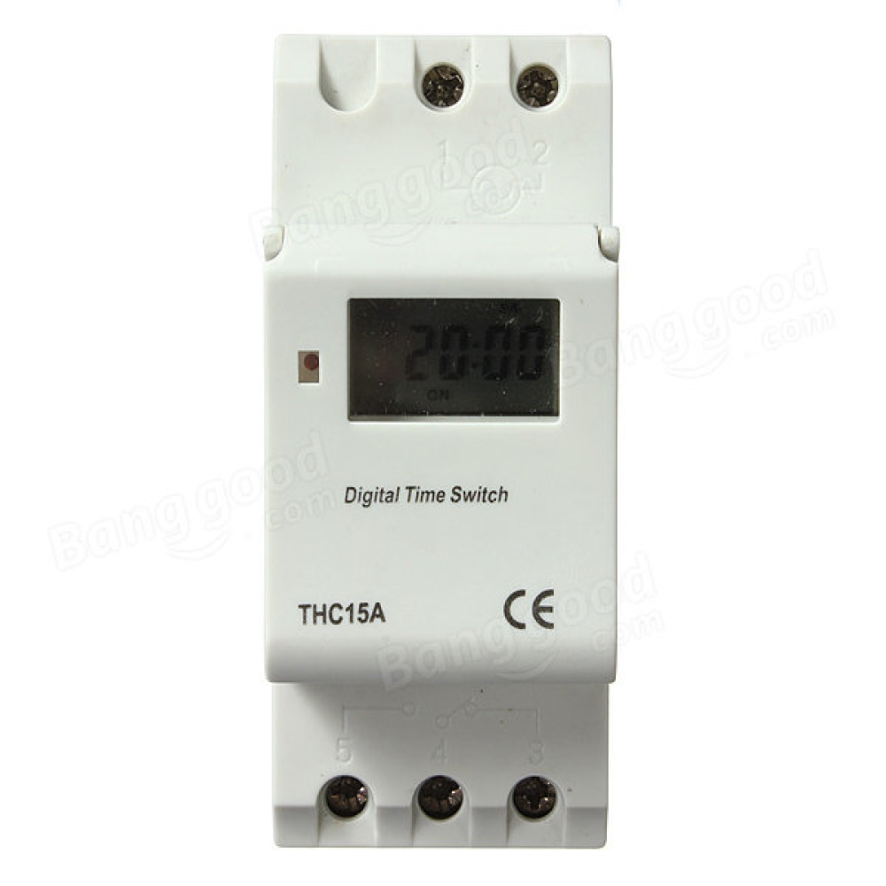 DANIU THC15A 220-240V 16A DIN Rail Digital Programmable Timer Switch - Image 2