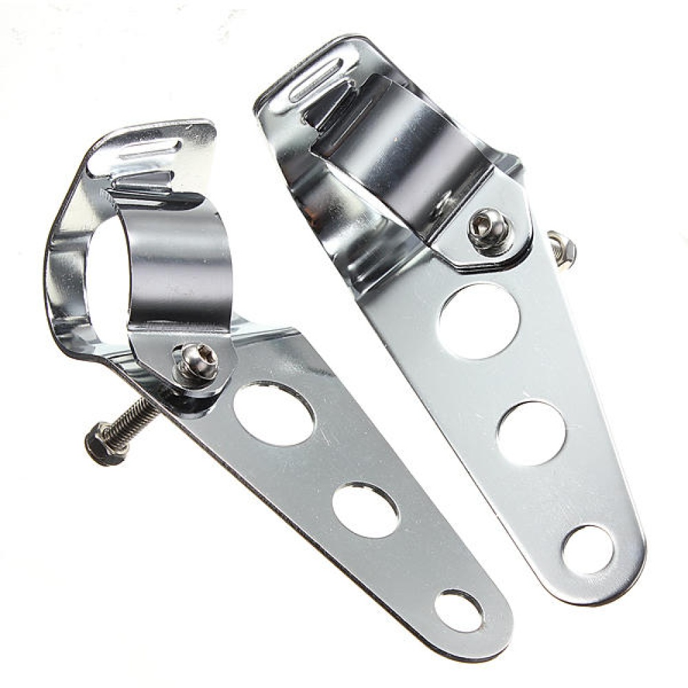 28mm-34mm Chrome Motorcycle Headlight Turn Signal Bracket For Harley - Image 2