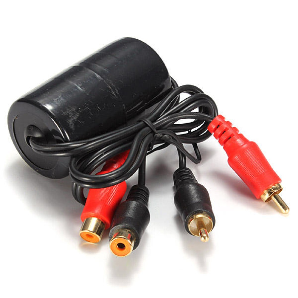 Car RCA Audio Noise Filter Ground Loop Isolator Suppressor Remover - Image 2