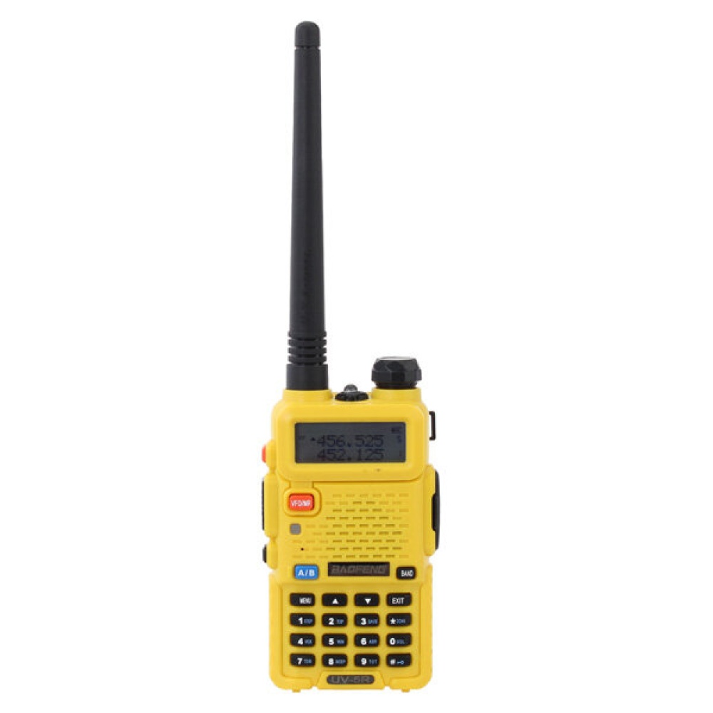 BAOFENG UV-5R Yellow Dual Band Handheld Transceiver Radio Interphone - US
