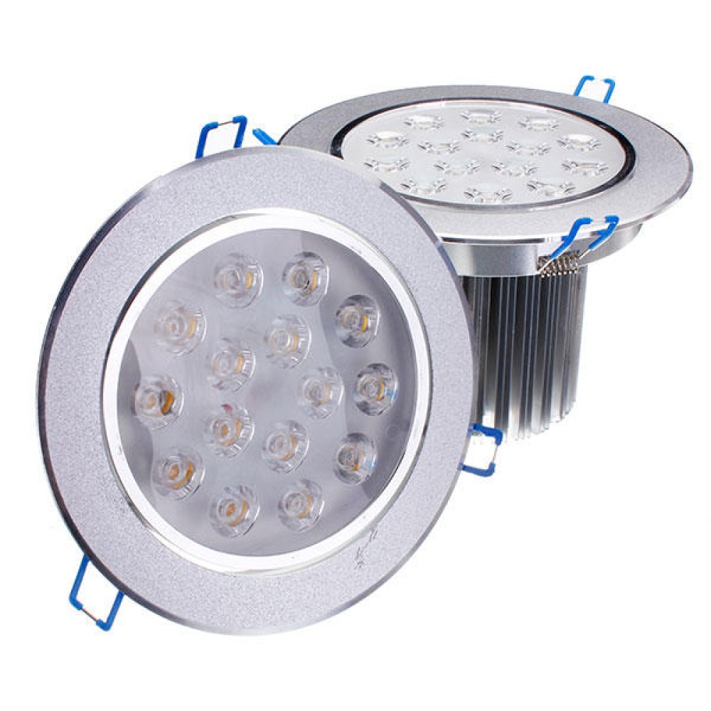 15W Bright LED Recessed Ceiling Down Light 85-265V + Driver - Warm White - Image 2