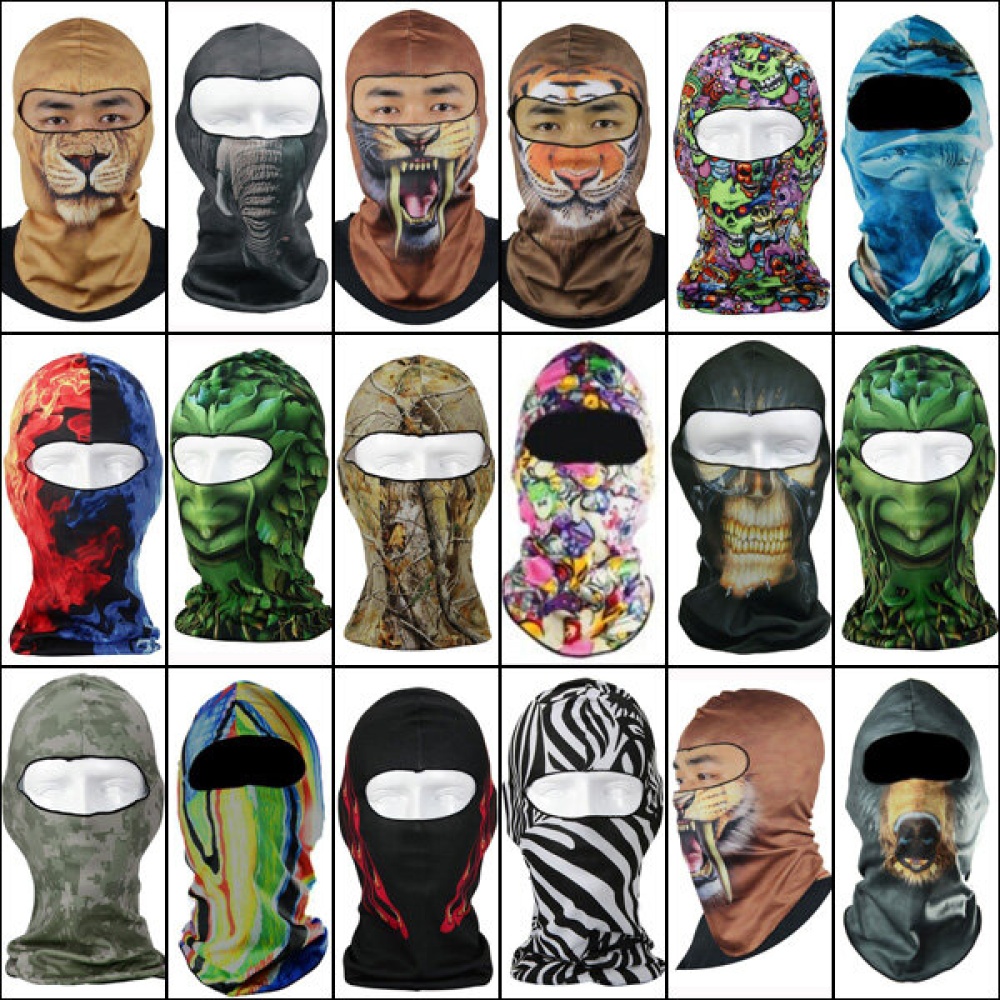 3D Motorcycle Balaclava Neck Ski Full Face Mask Cover Hat Cap Beanie Animal - 10 - Image 2