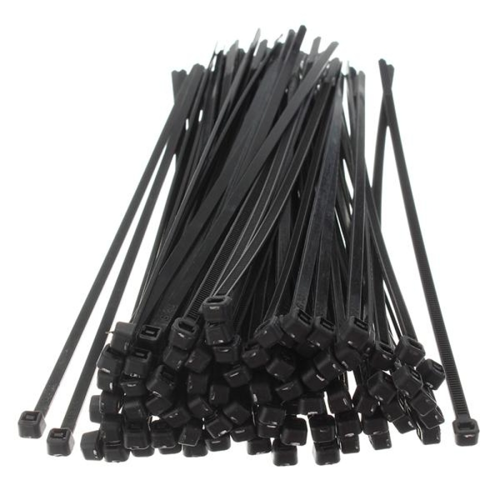 100Pcs 8inch Wire Cable Zip Ties Nylon Wrap 40 LBS Tensile Strap - Image 2