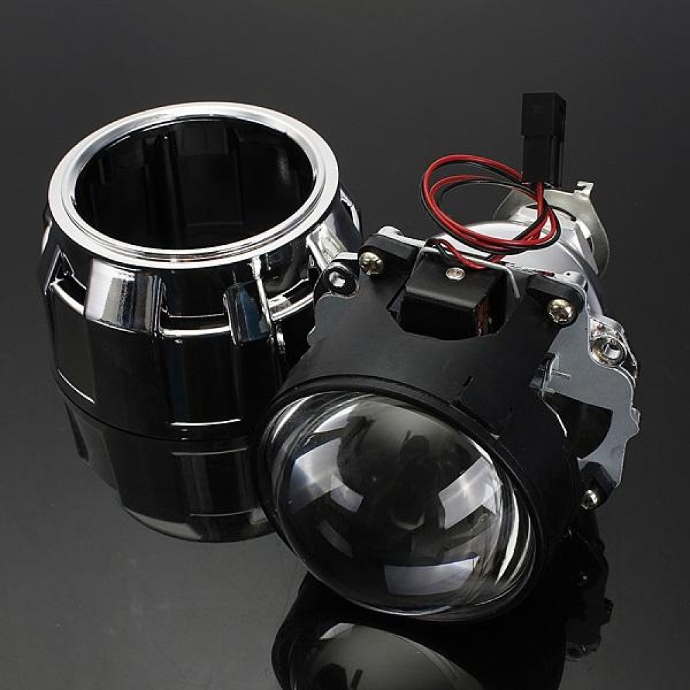 2.5 Inch Motor Bi-xenon HID Projector Angle Eye Halo Lens Headlight - Image 2