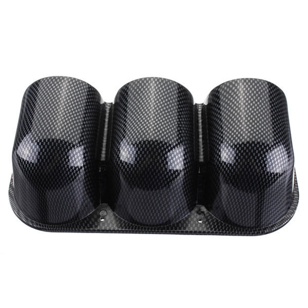 52mm Carbon Fiber Look Dash 3 Hole Gauge Meter Mount Holder Pod - Image 2