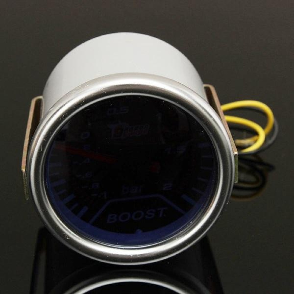 2 Inch Universal Car Red Led Boost Auto Gauge -1 to 2 Bar Meter - Image 2