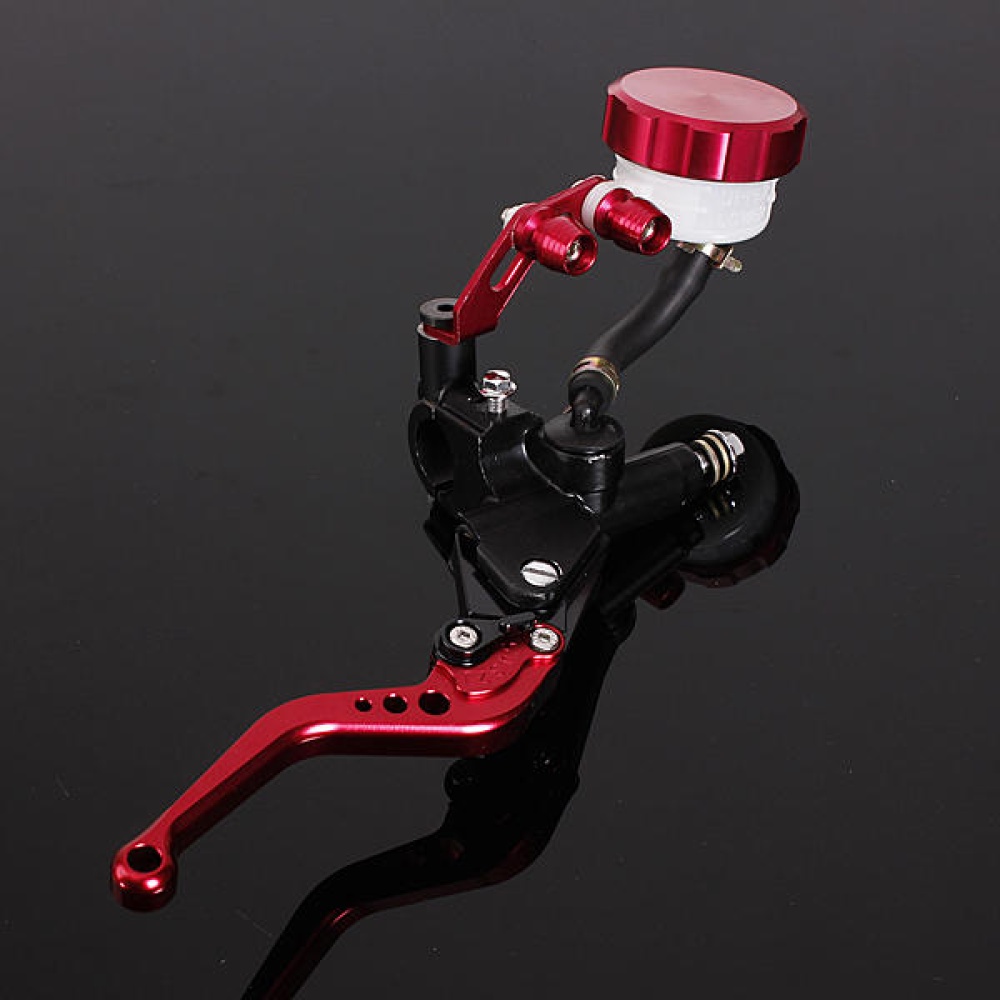 2 X CNC Red Universal Motorcycle Brake Clutch Lever Master Cylinder - Image 2