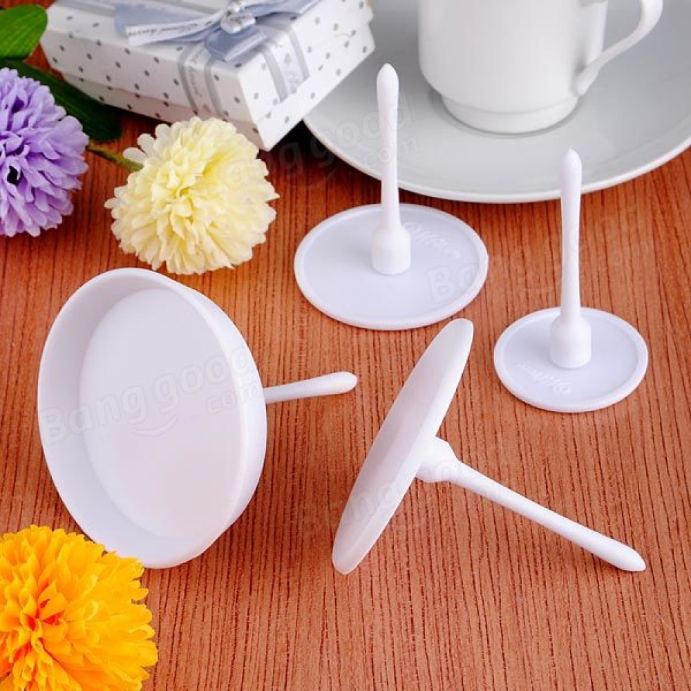 4pcs Cup Cake Stand Icing Cream Flower Decorating Nail Set Baking Tools - Image 2