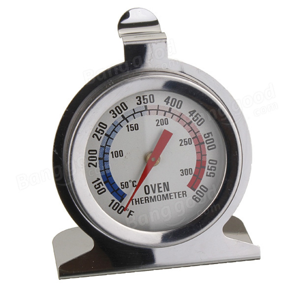 Stainless Steel Oven Thermometer Large Dial Temperature Gauge Kitchen Cooking Tool - Image 2