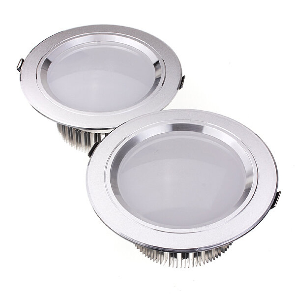 12W LED Down Light Non-dimmable Ceiling Recessed Lamp AC85-265V + Driver - White - Image 2