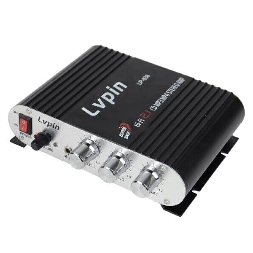 Lvpin LP-838 200W 12V Super Bass Mini Hi-Fi Stereo Amplifier Booster Radio MP3 - Image 2