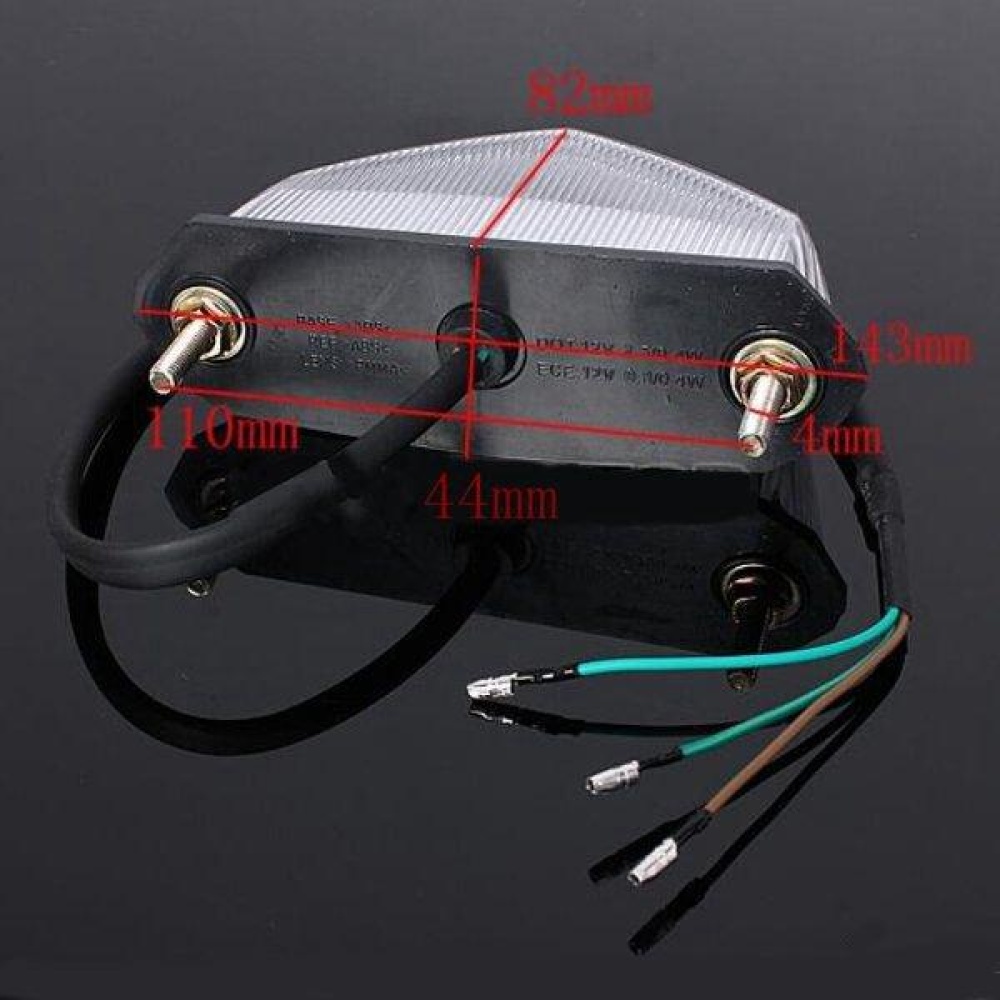 Motorcycle 10LEDs License Plate Turn Tail Indicator Brake Lights - Image 2