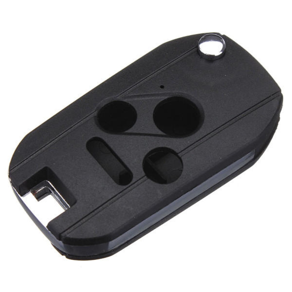 3 Button+Panic Folding Remote Key Case Shell Fob For 03-13 Honda - Image 2