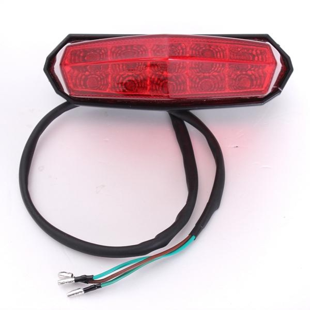 Universal LED Motorcycle Dirt Bike Plate Lamp Rear Tail Brake Light - Image 2