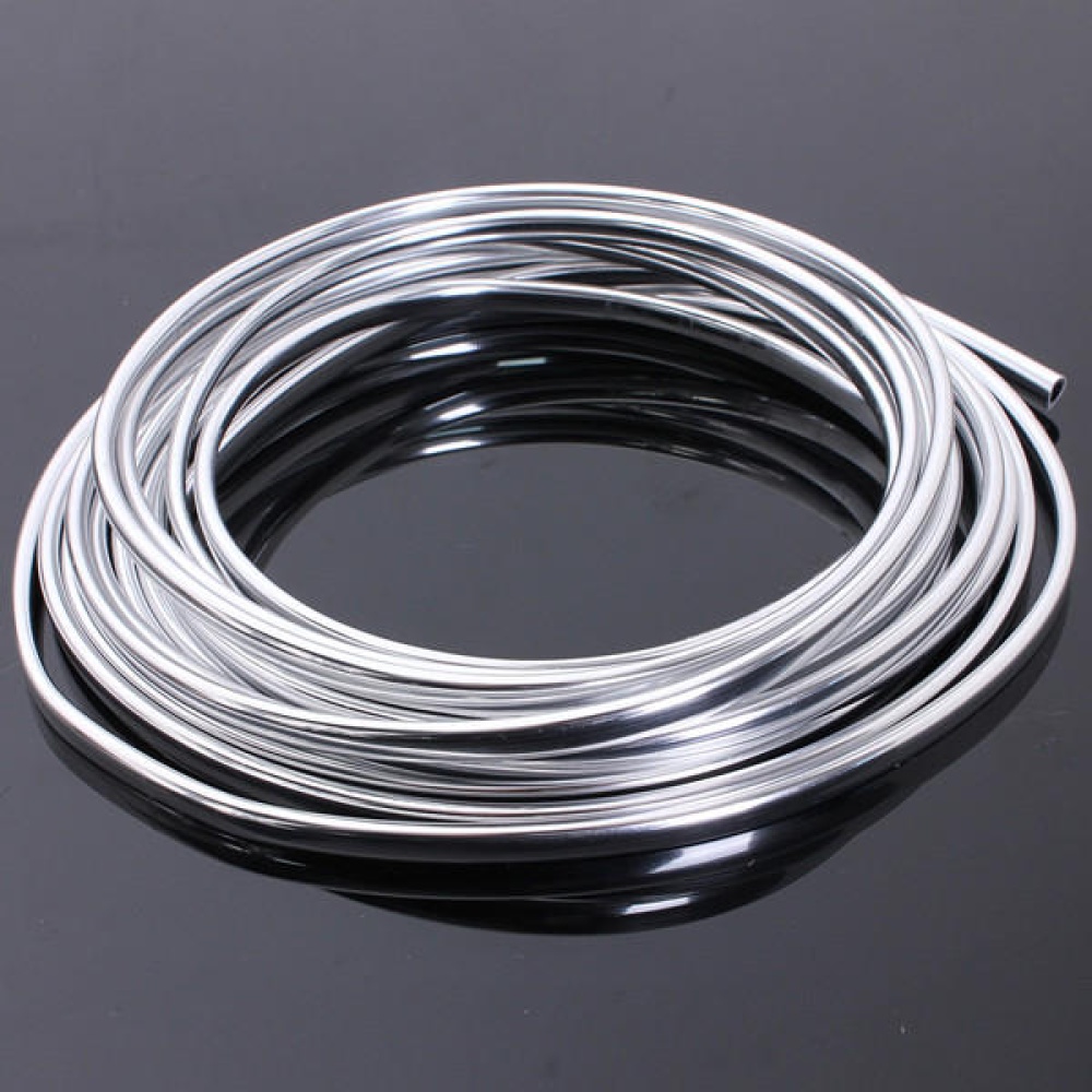 6M Chrome Moulding Trim Strip Car Door Edge Scratch Protector Cover - Image 2