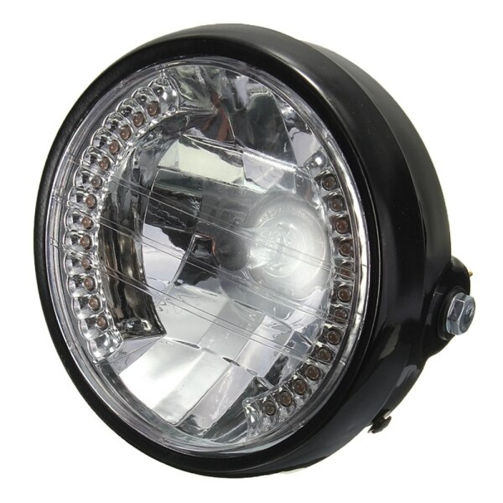 7inch H4 35W Motorcycle Halogen Headlight With LED Turn Signal - Image 2