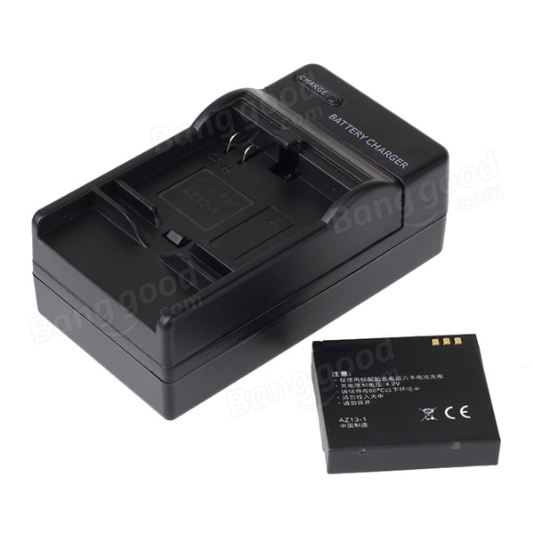 Rechargeable Battery Charger With Car Charger For Xiaomi Yi Action Camera US Plug - Image 2