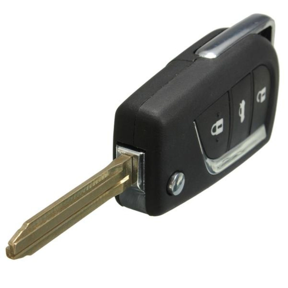 Remote Car Key Fob Cover 3 Button Flip For Toyota Yaris Echo Tarago Camry Rav4 Collara - Image 2