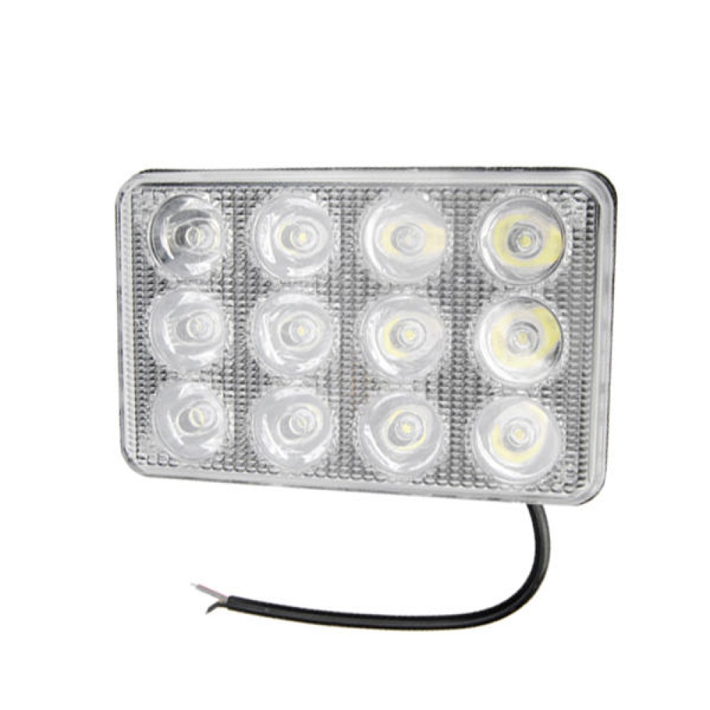 Car 5inch 12LED 2W Rectangle LED Light Fog Light Working Lamp Flood Spot Lightt - Image 2