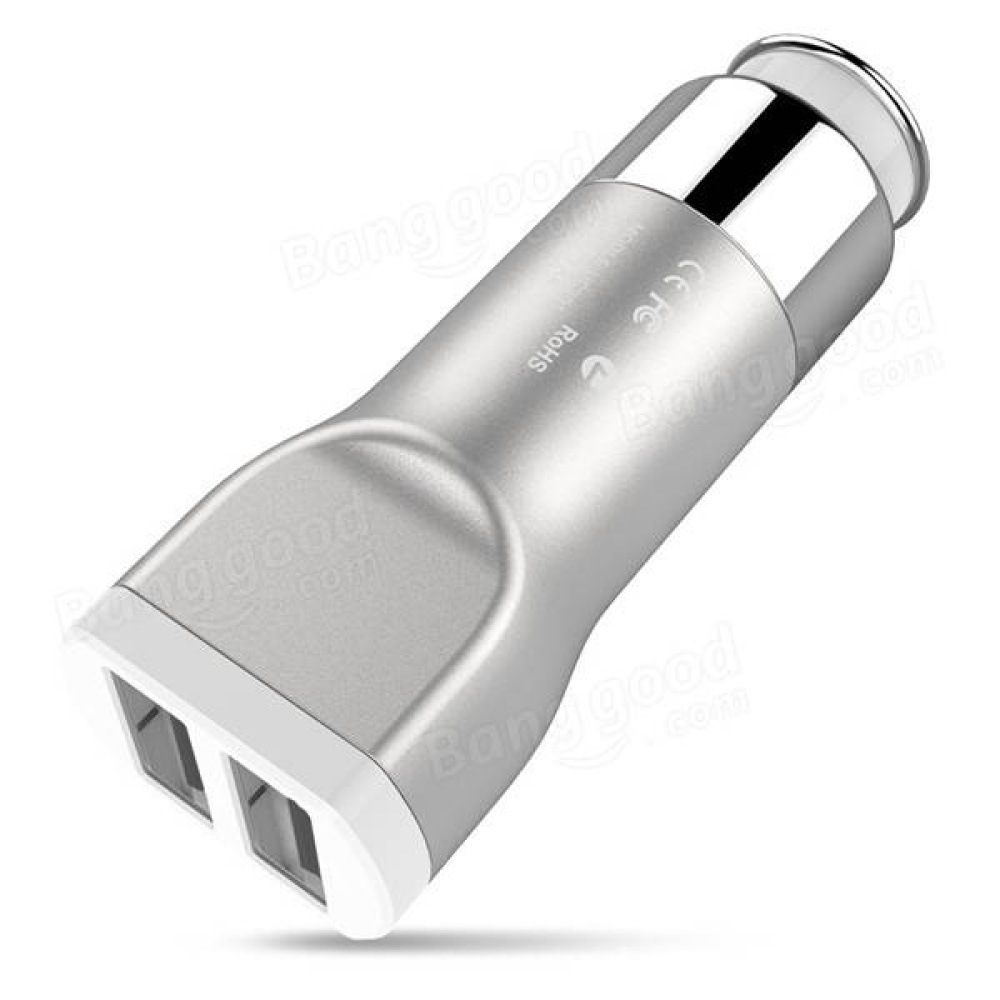 HOCO UC201 Dual USB 5V 3.4A Car Charger for iPhone HTC Tablet iPAD - Gold - Image 2