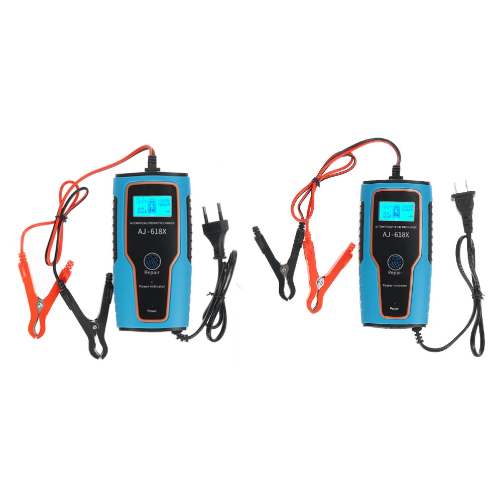 12V 6A Smart Automatic Car Battery Charger Motorcycle Repair Pulse Repair - EU Plug - Image 2