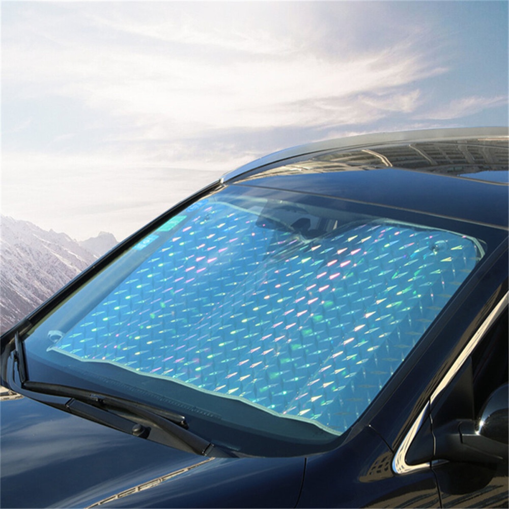 Universal Car Front Windscreen Sunshade Sun Visor Foldable UV Shield Cover - M - Image 2