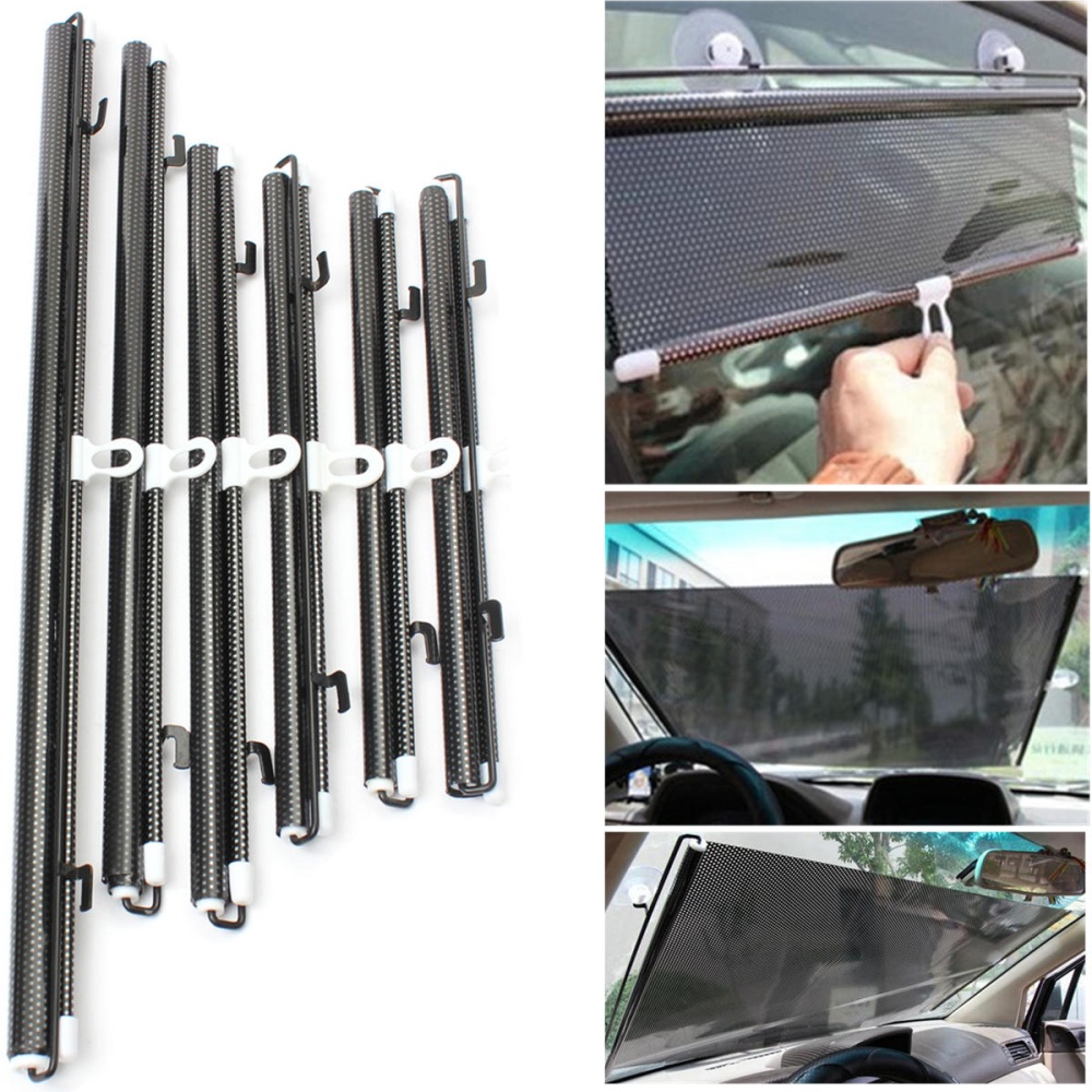 Universal Summer Car Window Insulation Curtain Telescopic Sunshade - A - Image 2