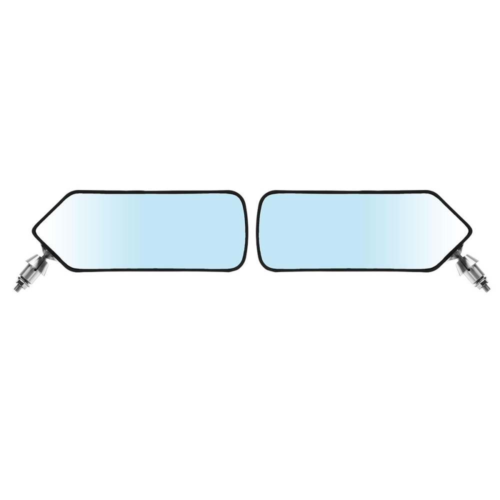 Universal F1 Style Blue Metal Bracket Side Car Left and Right Mirror - Image 2