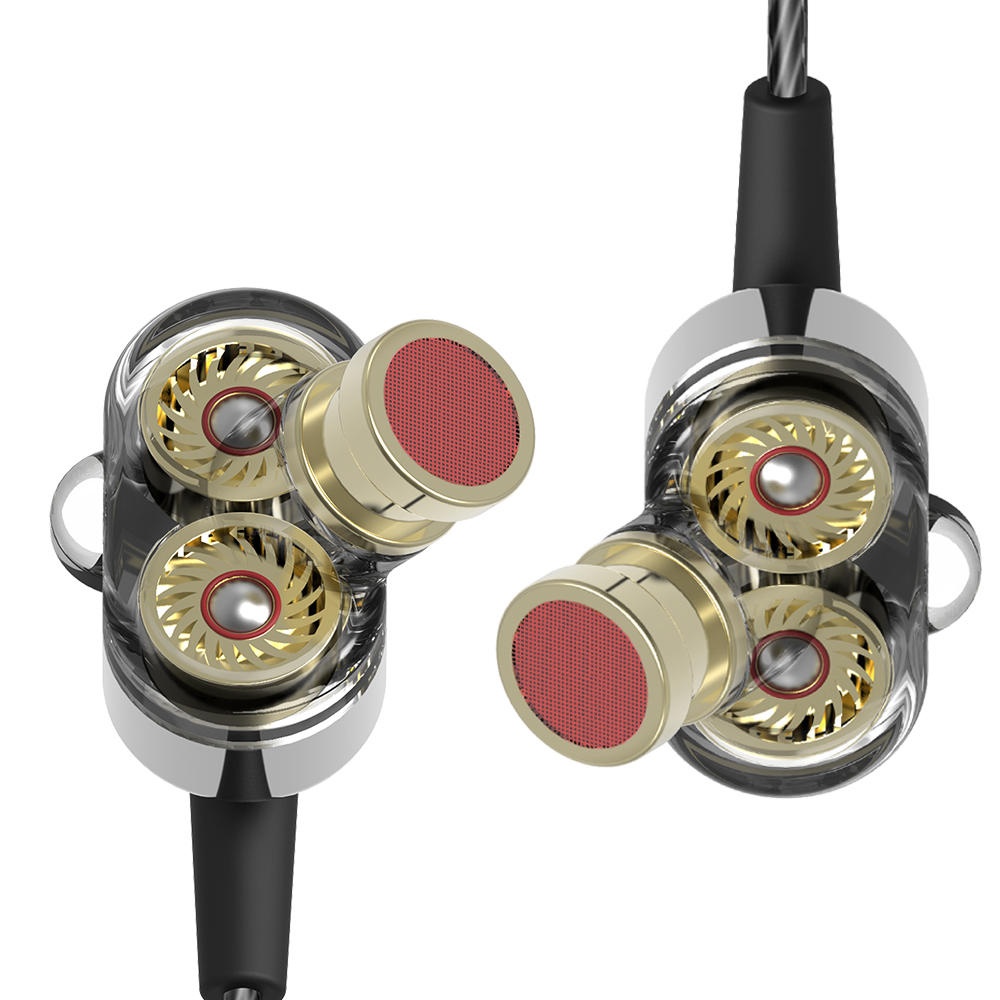 QKZ KD2 In Ear Hifi 3.5mm Jack Stereo Earphone Headset with Microphone Line Control - B - Image 2