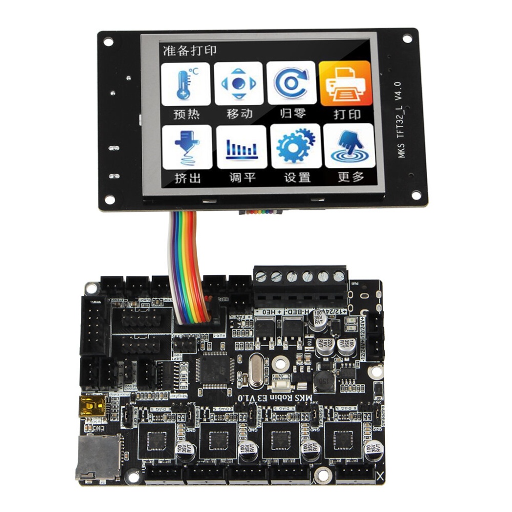 MKS TFT32 Display+MKS Robin E3 v1.0 256 Subdivision Mainboard TMC2209 Silent Chip 3D Printer Motherboard - Image 2