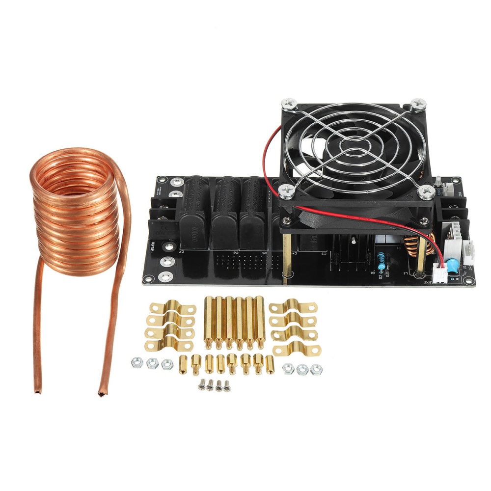 Geekcreit® 1000W 20A ZVS Induction Heating Machine with Cooling Fan Copper Tube DC12-36V Heater Module