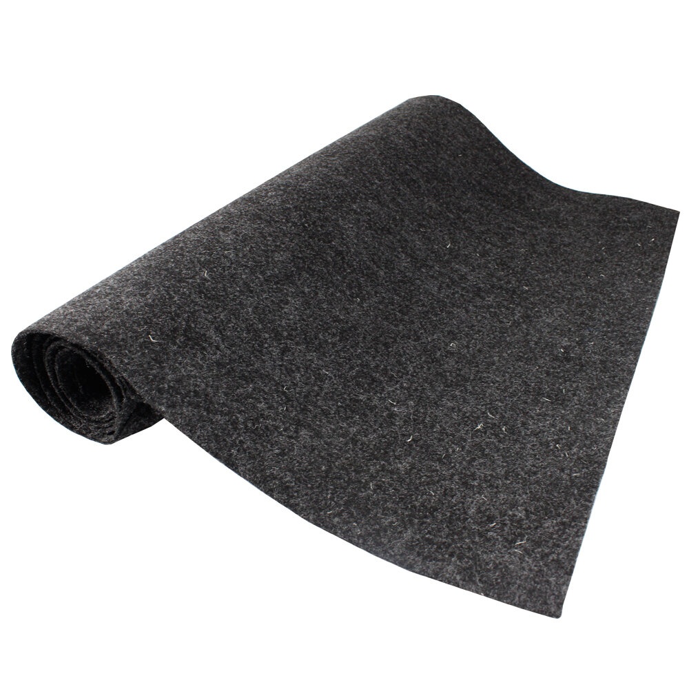 2x1m Non-slip Marine Felt Mat Carpet Boat Yacht Under Cabin Deck Plating - Black - Image 2